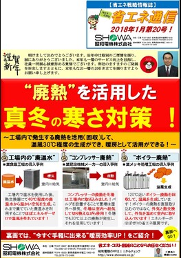 "廃熱"を活用した真冬の寒さ対策！