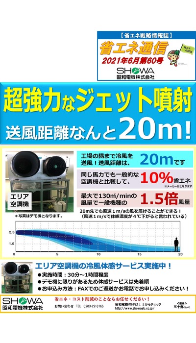 暑さ対策！エリア空調機＆井水式クーラーのご紹介！