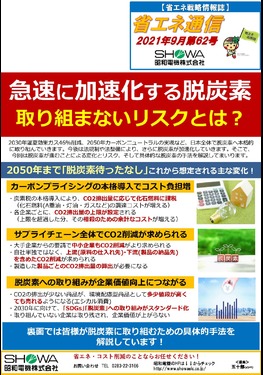 急速に加速化する脱炭素…取り組まないリスクとは？
