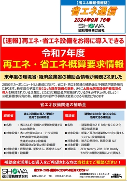 令和7年度 再エネ・省エネ概算要求情報