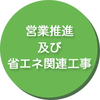 営業推進及び省エネ関連工事